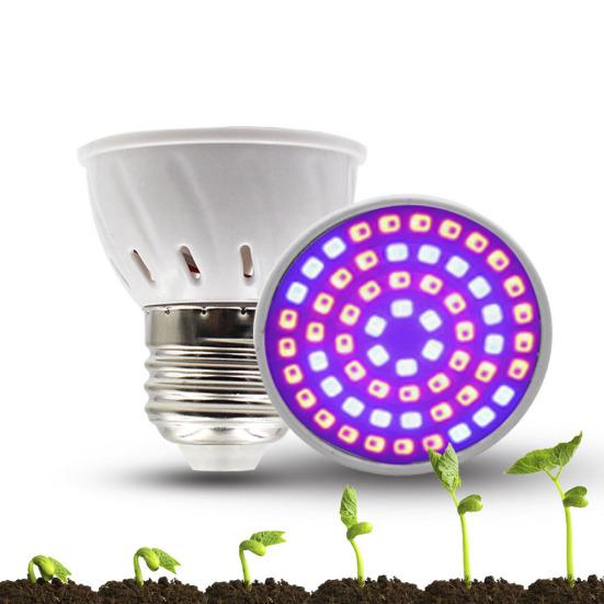 E27 220V 5W 72 LED Plant Growth Light Indoor Vegetable Flower Growing Lamp Part