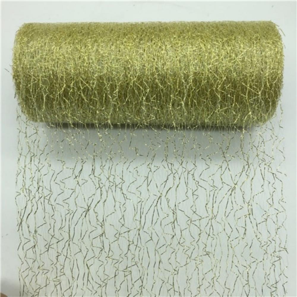 15 см * 10 лет, золотистая, серебряная проволока, тюль, рулон, катушка, ремесло, свадебная вечеринка, украшение «сделай сам», из органзы, прозрачная марля, элемент скатерти