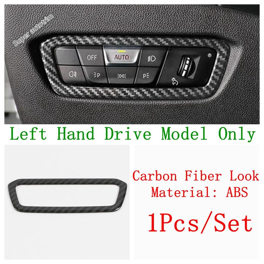Head Light Lamp Switch Button Control Panel Sticker Decoration Cover Trim For BMW 3 Series G20 - 2024 Interior Accessories