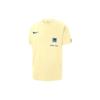 Logo Round Neck Casual Sports Short Sleeve T-Shirt Men Tops Light-Yellow FJ0425-744