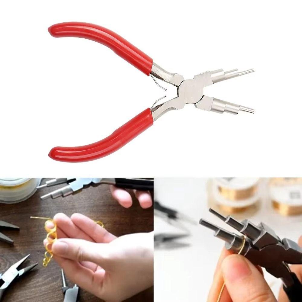 Coil Winding Tool Jewelry Pliers Multifunctional Round-nosed Pliers Six-section Pliers Jewelry