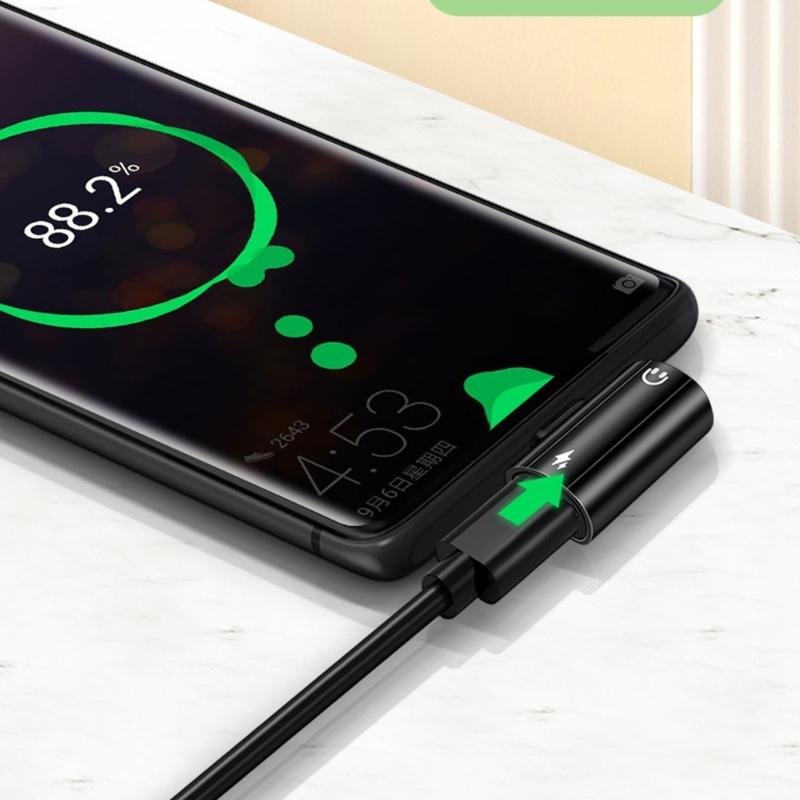 Адаптер USB C на 3,5 мм для наушников и зарядных устройств с 3,5 мм портом для наушников, быстрая зарядка PD60W, дизайн из алюминиевого сплава