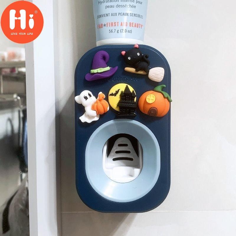 Автоматический дозатор зубной пасты с героями мультфильмов, милые соковыжималки, набор аксессуаров для ванной комнаты, держатель для зубных щеток, товары для ванной комнаты