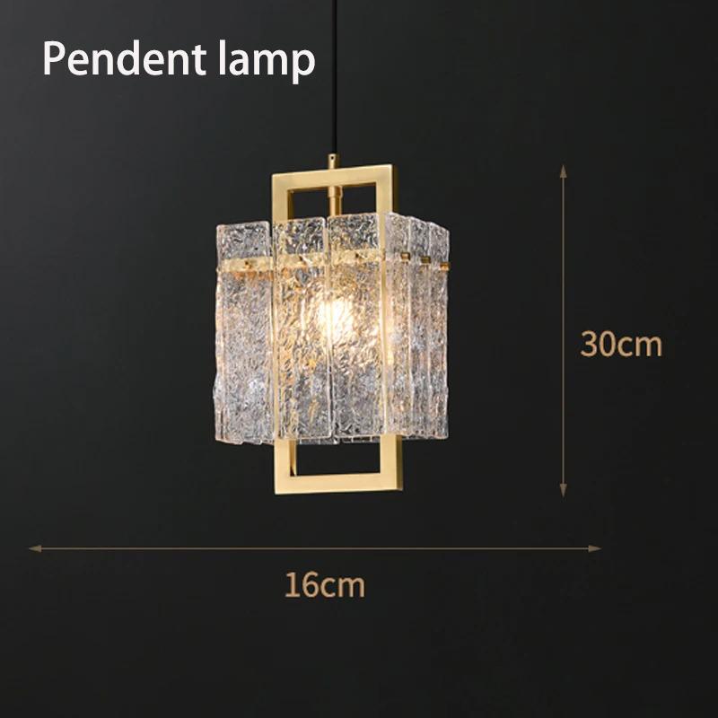 Американская прикроватная стеклянная регулируемая люстра E14 современная подвесная лампа для гостиной спальни роскошный декор подвесной светильник