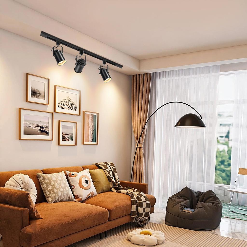 Трековые светильники Aiwode, Точечные светильники на шинопроводе с цоколем E26, Регулируемый угол, Диммируемые, Регулируемый цвет, Совместимые с пультом дистанционного управления, Механизм блокировки