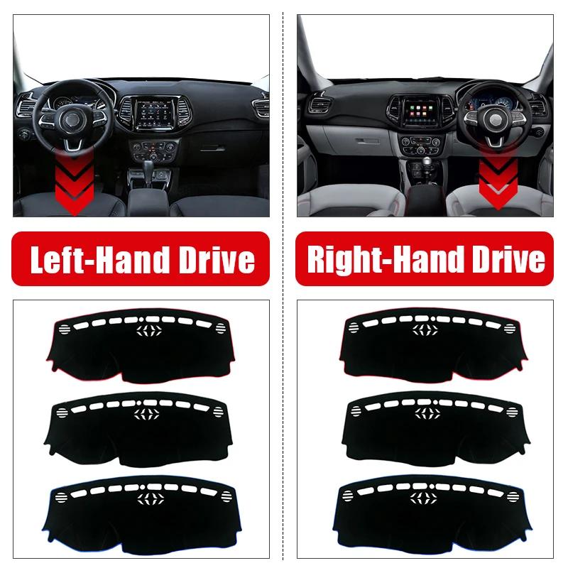 Накладка на приборную панель автомобиля Защита от света Платформа приборов Накладка на стол Коврики Ковры Аксессуары Для Jeep Compass MP M6 2017 2018 2019 2020