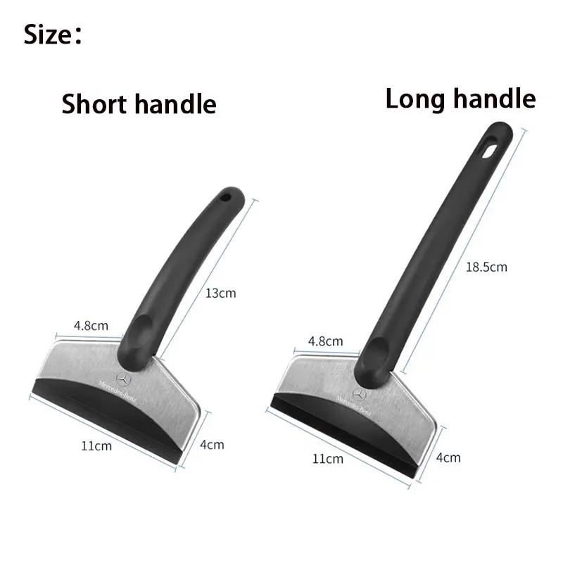 1Pcs Car Logo Snow Brush Cleaning Shovel Glass Ice Scraper Tool for Mercedes Benz AMG W212 W213 W205 W177 V177 W247 W176 GLC GLA