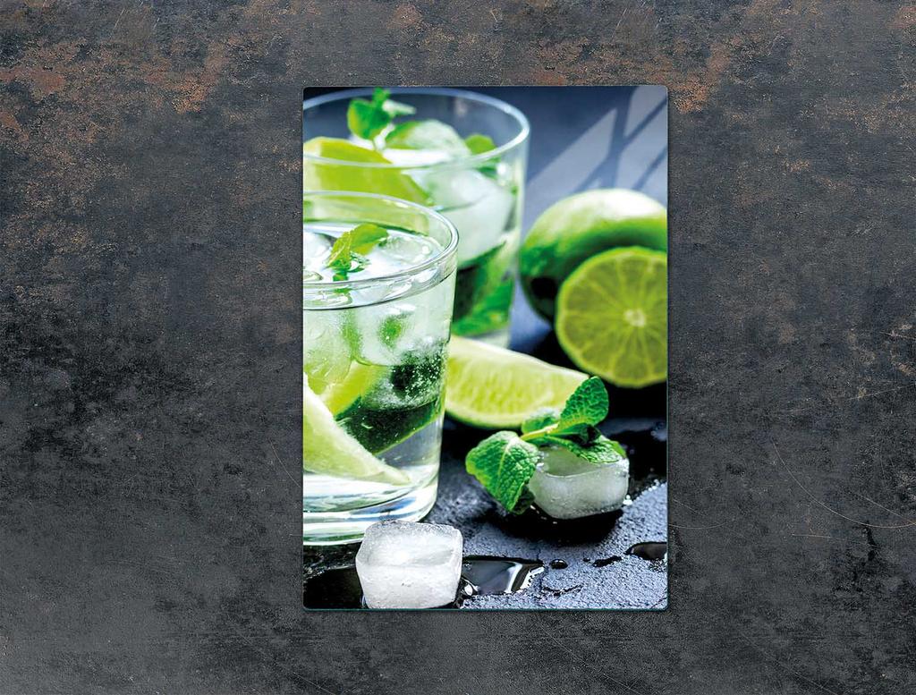 SZKLANA DESKA DO KROJENIA 35x52 LIMONKA