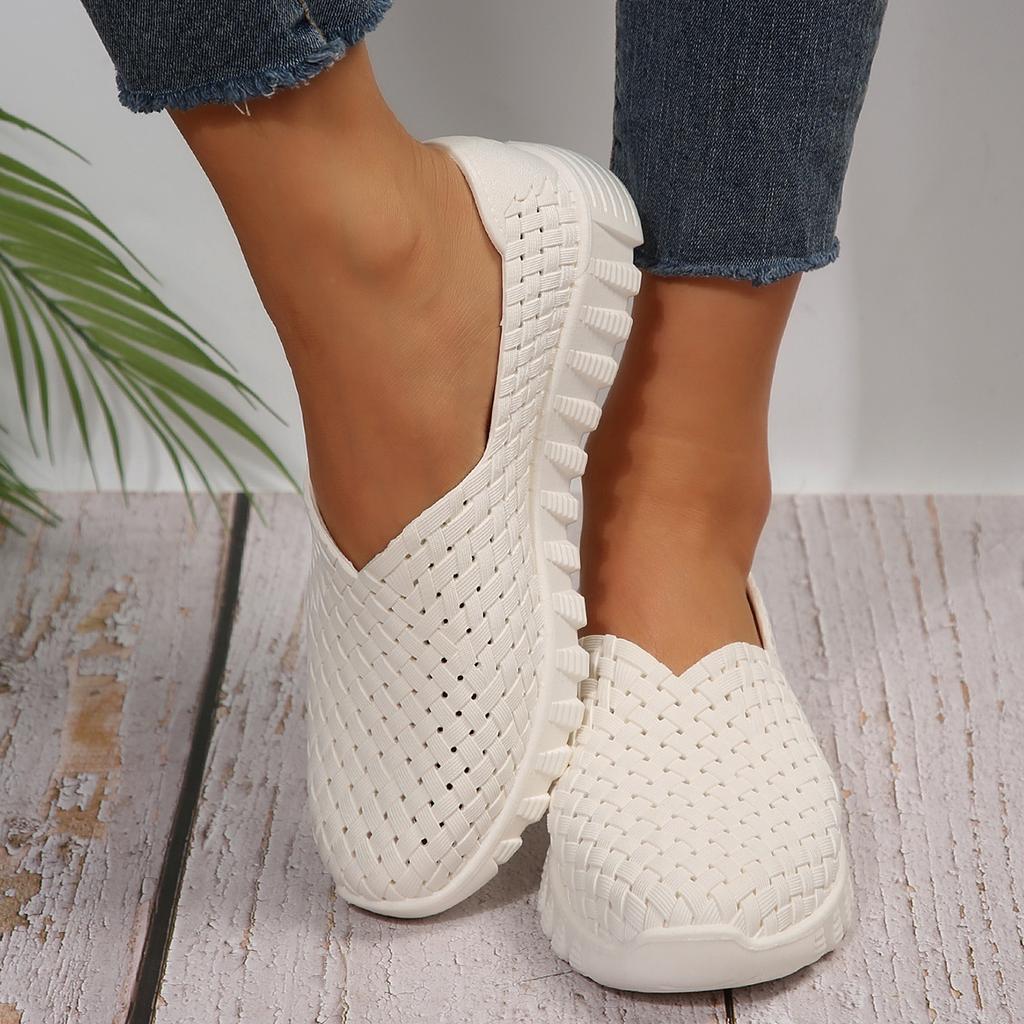 2025 New Comfortable Single Shoes for Women Wedge Heel Hollow Casual Sneakers Height-increasing Platform Shoes Shoes for Women