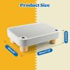 Cat Litter Box Step Stool with Catcher Ramp for Elderly Cats Mesh Tray Fits Most Litter Boxes 30 x 20 x 9 Cm for Small