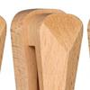 3PCS 1.77×1.73×3.96in Towel Clips Wood Wall Hanger Clamps Vintage Towel Holder  Kitchen