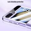 Для Samsung Galaxy Z Flip 5 Flip4 5g гальванический шарнирный чехол Прозрачный жесткий ПК противоударный защитный прозрачный чехол с передней пленкой