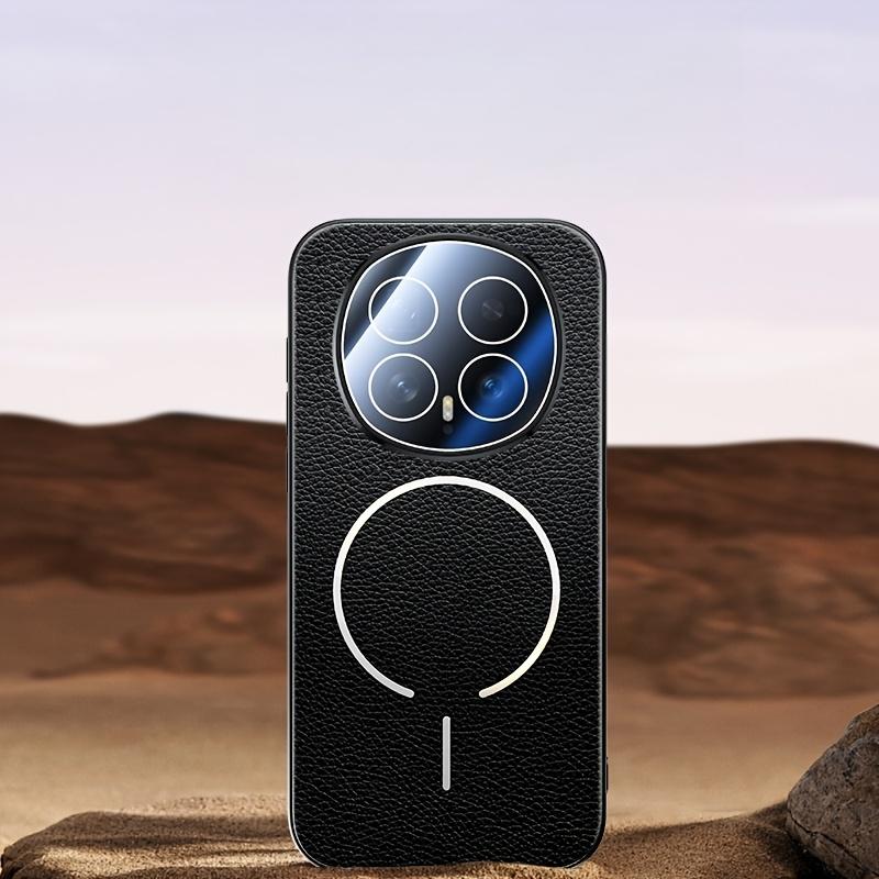 Высококачественная роскошная кожа с текстурой личи для чехла MagSafe для Honor Magic 8 Pro 8 Магнитная беспроводная зарядка Защита камеры Противоударный чехол Funda