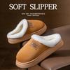 Cotton Slippers Indoor Home 2025 New Autumn and Winter Thick Bottom Velvet Couple Cotton Mop