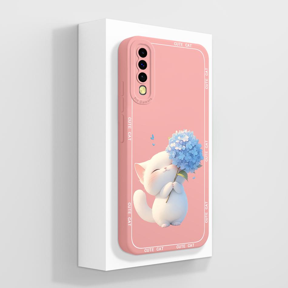 Чехол для Samsung Galaxy A50 A50S Эстетичный Креативный Мягкий Жидкий Силикон Чехол для Телефона Для Samsung A 50 Полная Защита Задняя Крышка