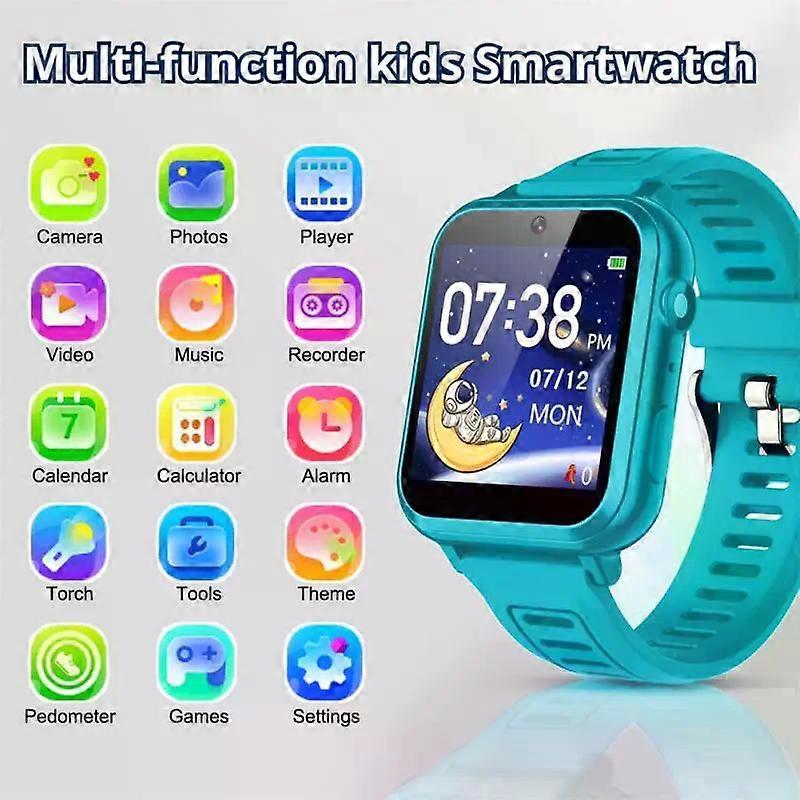 Kids Smart Watches With 16 Games Camera Music Alarm Flashlight Step Count Birthday Gifts For Age 3-12 Boys Girls