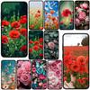 for Samsung Galaxy Note 20 Ultra 10 8 9 S10 Plus Lite S8 A70 A24 A25 A21S A37 A57 A51 A7 Case Peony Rose Poppys Flower Bloom