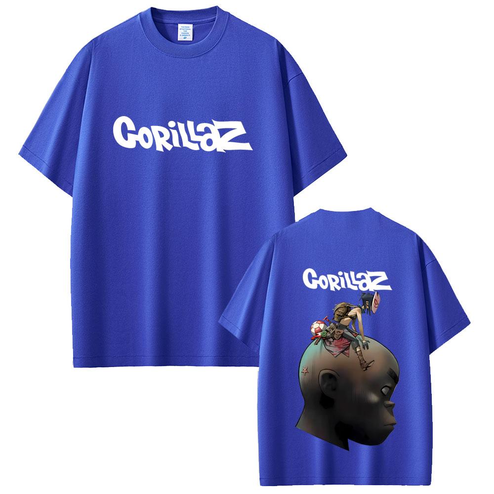 Rock Band Gorillaz Graphic Tshirt Unisex Women Hip Hop Punk Oversized Streetwear Unisexs Fashion Retro Gothic Short Sleeve T Shirts