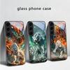 Огромный дракон и тигр Для Samsung Galaxy S20 S21 S22 S23 Plus S24 FE S25 Ultra S26 Edge S25+ S20+ S22+ Черный Стеклянный Чехол для Телефона
