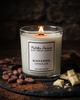 soy candle with a wooden wick + BLACK AND WHITE CHOCOLATE