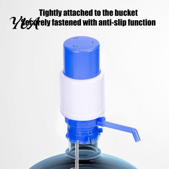 Durable PP Plastic Water Pump Manual for 5 Gallon Jug, Hand Press Siphon Food Grade Silicone Dispenser with Food-Grade Seal, Leak-Proof Drinking