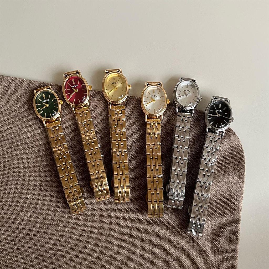 NAIDU Женские повседневные часы класса люкс с овальным циферблатом и стрелочными метками - Стиль знаменитостей, Лидер продаж.
