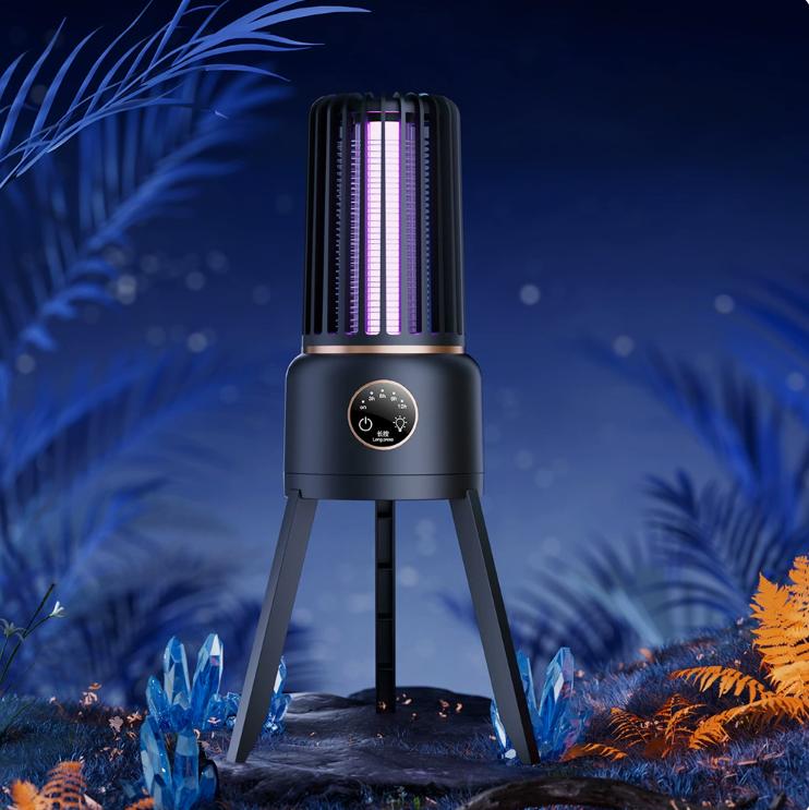USB Charging, Timed, Portable Electric Mosquito Swatter, Outdoor Camping Mosquito Repellent