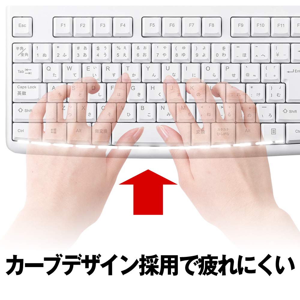 Buffalo BUFFALO USB Проводная Стандартная Клавиатура, Белая, BSKBU105WH