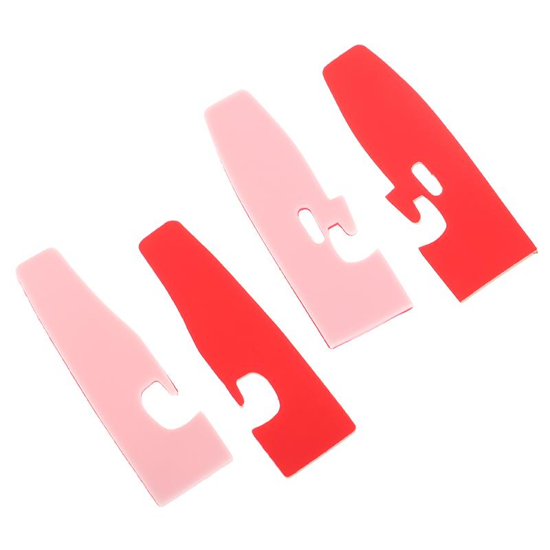 5Pcs Plastic Stick On Presser Foot Bottom For Overlocking Sewing Machine Plastic Presser Foot Leather Or Pvc Light Fabric