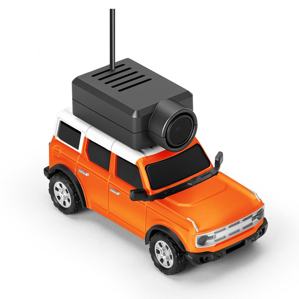 1:64 Mini RC Car, 2.4G FPV Remote Control Toy Car with HD Camera, Gyro, LED Ambient Light, APP Controlled Vehicle for