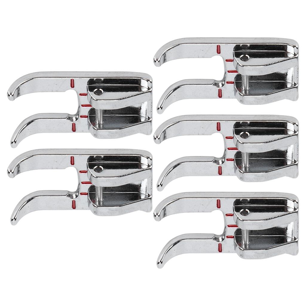 5 шт. Лапка для сатинового стежка из нержавеющей стали, многофункциональные аксессуары для бытовых швейных машин