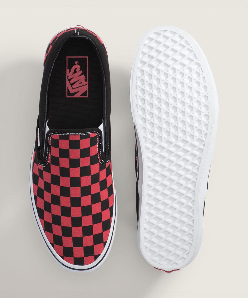 Классические слипоны Vans - (шахматная доска) Багровый Туман / Vn000Dahfo91