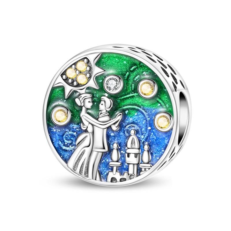 Оригинальная медная романтическая роза, цветок, дом, камера, шармы любви, бусины-подвески для браслета, изысканные украшения своими руками, подарки