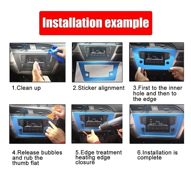Для Nissan Sylphy Sentra B17 2012-2015 Внутренняя центральная панель управления Ручка двери Защитная пленка из углеродного волокна Аксессуар для автомобиля