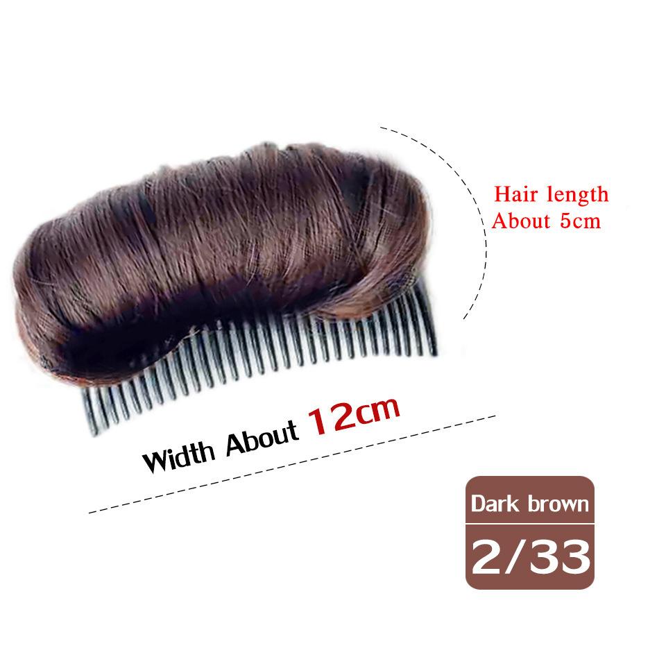 Подушка для головы из слоеных волос, синтетическая подушечка для волос, невидимая пушистая подушечка, зажим для пучка, объемная основа, женские аксессуары для волос