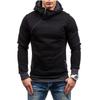Men's Asymmetrical Zipper Hoodie - Autumn/Winter Collection, Multiple Colors