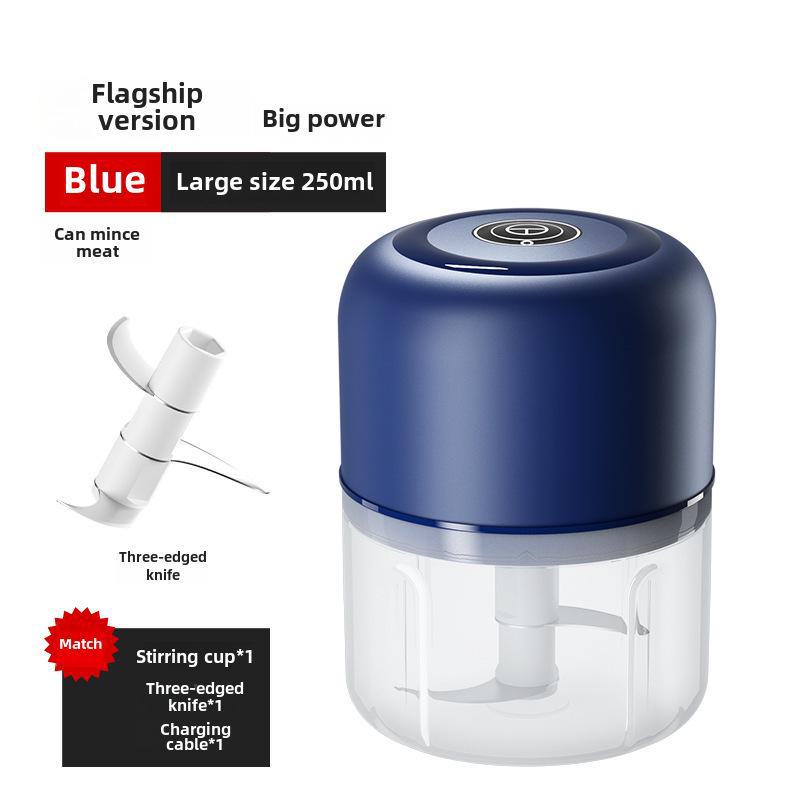Compact Electric Garlic Grinder & Baby Food Processor - Multifunctional Kitchen Tool for Garlic Paste and More