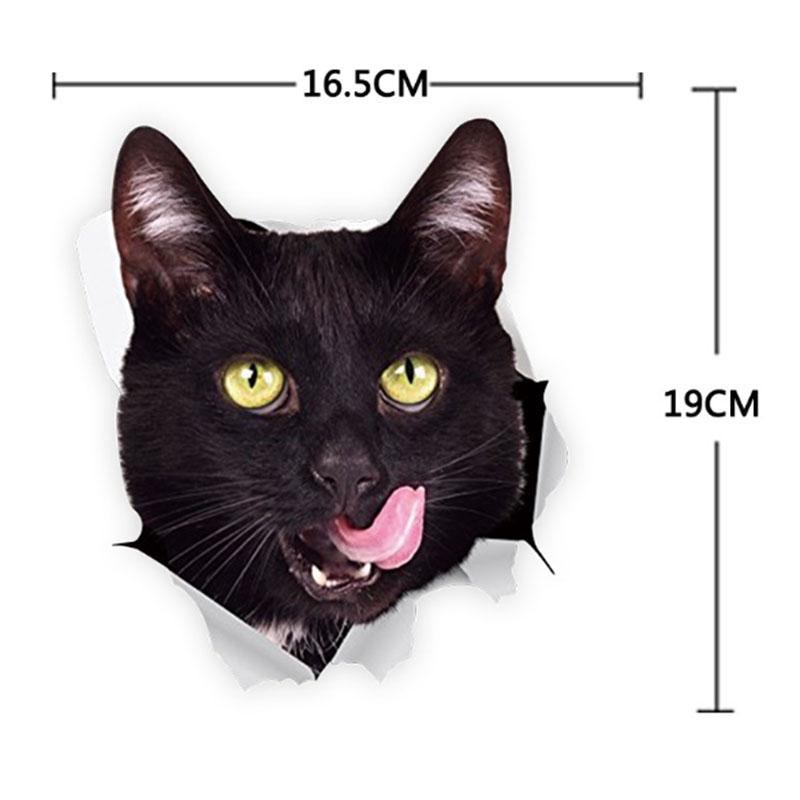 3D 5 видов забавных милых кошек, боковые наклейки на автомобиль, виниловая наклейка на стену, окно автомобиля