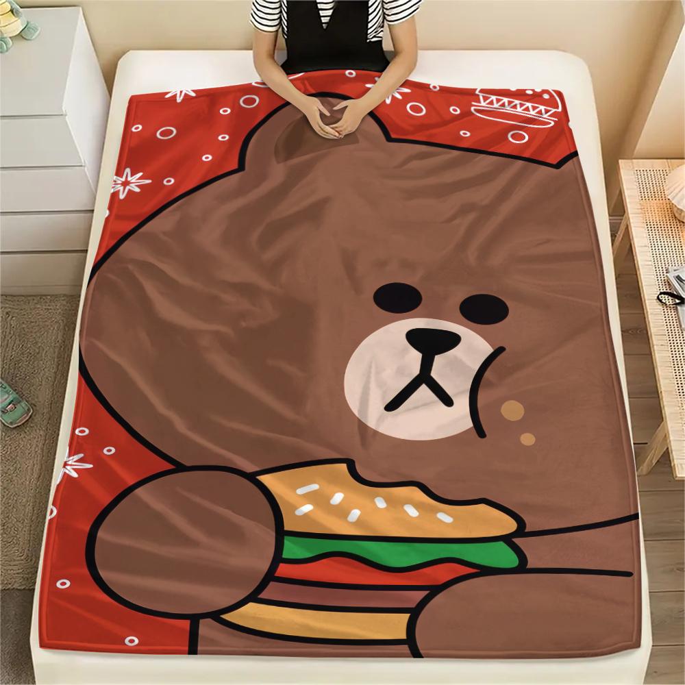 Brown Cute Blanket, Cozy Throw for Sofa Bed, Ideal Gift for Brown Fans.chl