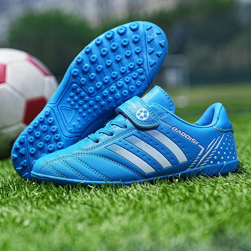 Children's football shoes Velcro student game training shoes AGTF children's free shoes