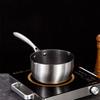 Stainless Steel Milk Pot Japanese Style Deep Fryer Pot Cookware Saucepan Butter Melting Pot