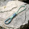 Braided Rope Water Bottle Lanyard Zinc Zinc Alloy Carabiner Hook Essential Key Chain Lanyard  Mountaineering