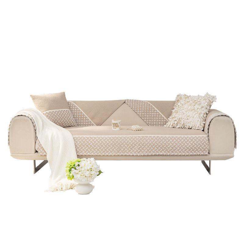 Легкий роскошный стиль, бытовой пылезащитный коврик для дивана, минималистичный современный всесезонный универсальный противоскользящий чехол для сиденья, высококачественный кожаный чехол для дивана, ткань