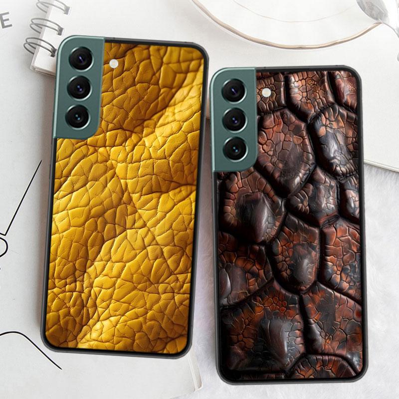 Чехол для телефона под крокодилью кожу для Samsung Galaxy S22 S25 Ultra S21 S10 Plus S26 Edge S20 S23 S24 FE Чехол Силиконовый Мягкий ТПУ Прозрачный