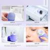 Face Ice Roller, Face Ice Mold Holder, Reusable Silicone Facial Ice Cube, Massage Icing Tools, Soothe Skin & Shrink Pores & Relieve Eye Puffiness (Wit