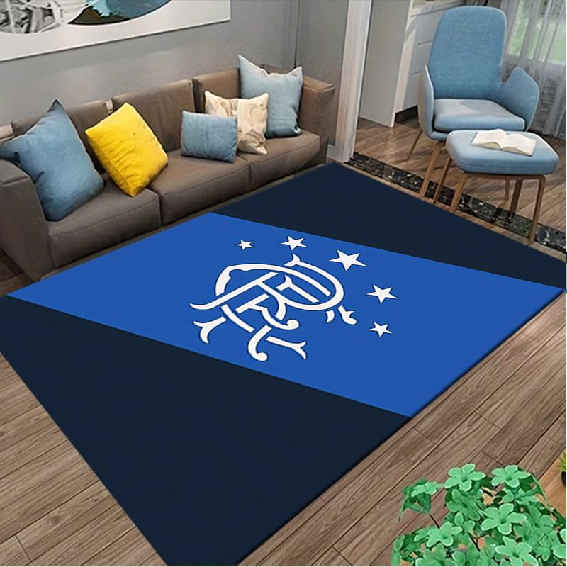 1pc Rangers FC Printed Chair Rug for Home Office Use, Living Room Kitchen Game Room Area Carpet