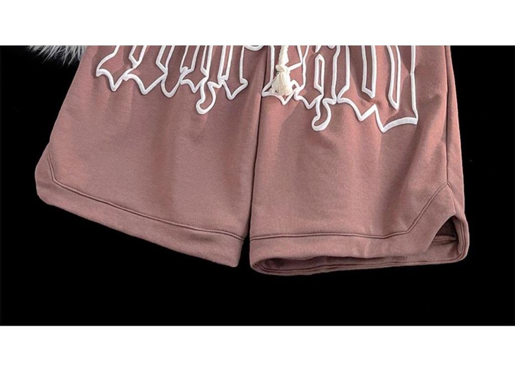 Мужские летние шорты из пены: Трендовый американский стиль, спортивный кэжуал, свободный крой, баскетбольные шорты до колена