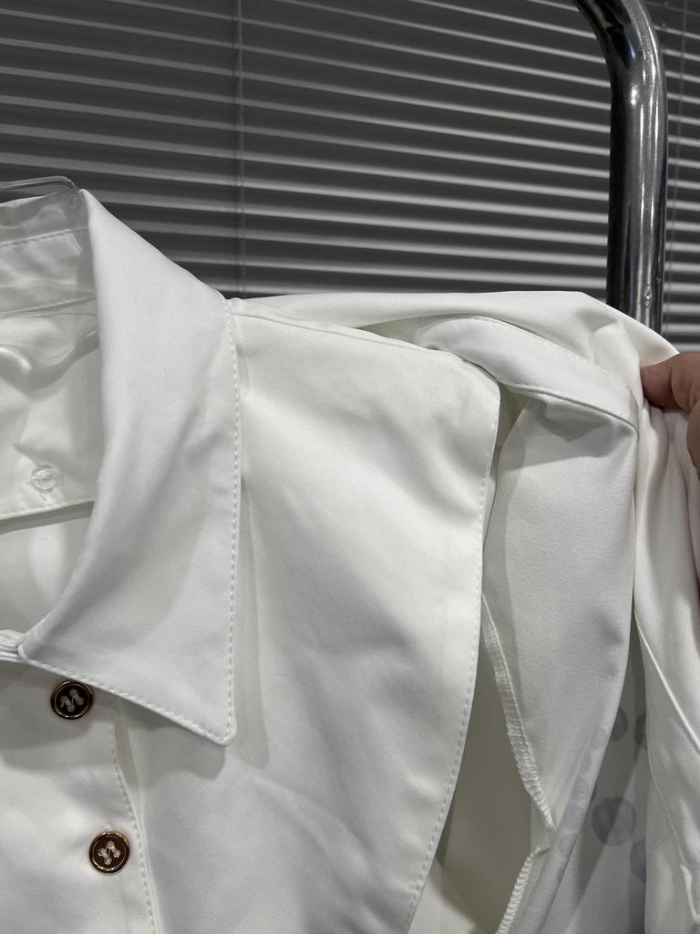 Женская стильная повседневная рубашка корейского кроя slim fit с круглым вырезом, Осень/Зима 2025