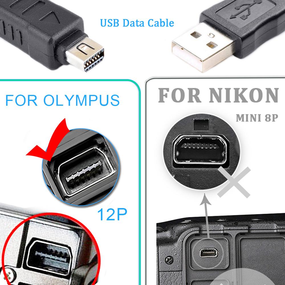 Для камеры Olympus USB-кабель для передачи данных CB-USB5 CB-USB6 12-контактный кабель E-PL3 E450 E400 SZ-14 U1070 SZ-31MR OM-D E-M5 TG-1 Кабель для камеры