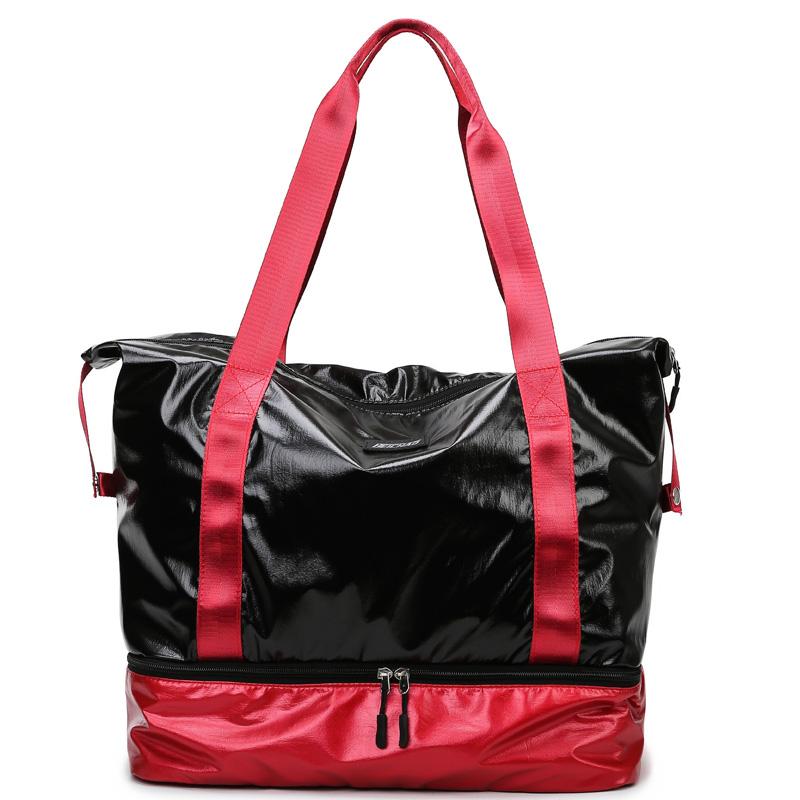 Дорожная сумка Портативная большая сумка Женская уличная дорожная сумка для сухого и влажного отделения для упражнений Фитнес-сумка